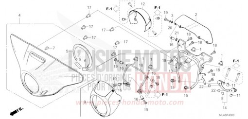 FRONT COWL/DEFLECTOR CMX1100D3S de 2025